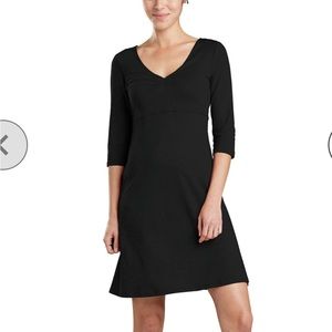 Toad & Co XS black dress EUC